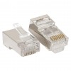 Коннектор RJ-45 TERACOM экранированный 8P8C Cat.5E универсальный (уп.20шт) EKF TRC-PLUG-5EFTP-20