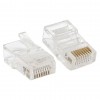 Коннектор RJ-45 TERACOM неэкранированный 8P8C Cat.5E универсальный (уп.10шт) EKF TRC-PLUG-5EUTP-10