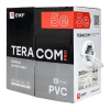 Кабель витая пара F/UTP кат.5e 4 пары solid 24AWG PVC сер. TERACOM PRO EKF TRP-5EFTP-04PVC-GY-IN3