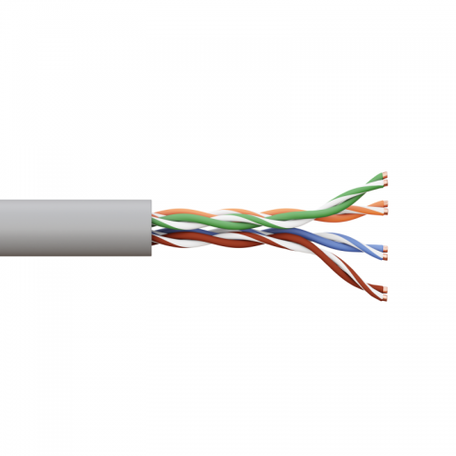 Кабель витая пара U/UTP кат.5e 4 пары solid 24AWG LSZH нг(А)-HF сер. TERACOM PRO EKF TRP-5EUTP-04LSH-GY-IN3