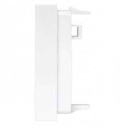 Вставка розеточная 45х45мм формат Mosaic на 2 модуля Keystone защ. шторки с маркерами бел. TERACOM PRO EKF TRP-INS-MOS-2M2P-WH