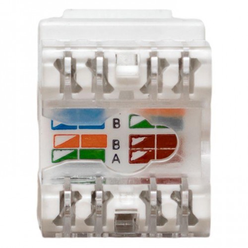 Модуль Keystone кат.5e RJ-45 неэкранированный 110 IDC 180град. бел. TeraLINK PRO EKF TRP-KSTN-180D-5EUTP-WH