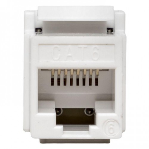 Модуль Keystone кат.6 RJ-45 неэкранированный 110 IDC 180град. бел. TeraLINK PRO EKF TRP-KSTN-180D-6UTP-WH