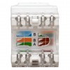 Модуль Keystone кат.6 RJ-45 неэкранированный 110 IDC 180град. бел. TeraLINK PRO EKF TRP-KSTN-180D-6UTP-WH