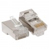 Коннектор RJ-45 экранированный 8P8C 30мкд кат.6 (уп.20шт) TeraLINK PRO EKF TRP-PLUG-6FTP-20