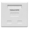 Розетка настенная TERACOM PRO кат.6 неэкранированная 2 порта RJ-45 Dual IDC бел. EKF TRP-WBOX-2RJ45-6UTP-WH