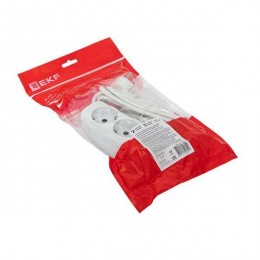 Удлинитель 2х3м с заземл. 16А IP20 Эксперт 3.0кВт ПВС 3х1 EKF UBA16-310-2-03