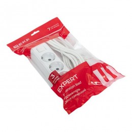 Удлинитель 3х3м с заземл. 16А IP20 Эксперт 3.0кВт с выкл. ПВС 3х1 PROxima EKF UBA16-310-3-03i