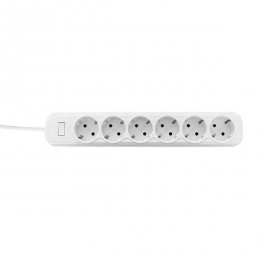 Удлинитель с сетевым фильтром 6х1.8м с заземл. 16А IP20 Блокбастер XL 3.2кВт ПВС 3х1 с выкл. PROxima EKF UFA16-310-6-018