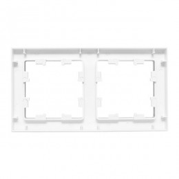 Рамка 2-м Эпика пластик бел. EKF UP1-FPW-02