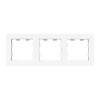 Рамка 3-м Эпика пластик бел. EKF UP1-FPW-03