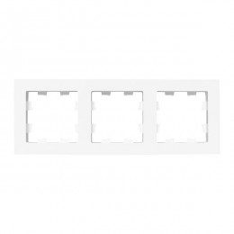 Рамка 3-м Эпика пластик бел. EKF UP1-FPW-03