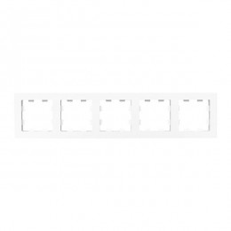 Рамка 5-м Эпика пластик бел. EKF UP1-FPW-05