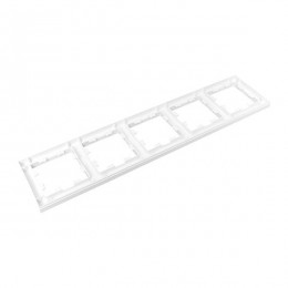 Рамка 5-м Эпика пластик бел. EKF UP1-FPW-05