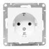 Розетка СП Эпика 16А с заземл. без защ. шторок механизм бел. EKF UP1-SOW-110