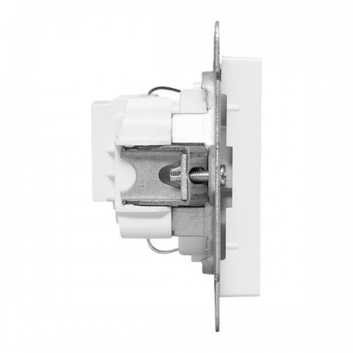 Розетка СП Эпика 16А с заземл. без защ. шторок механизм бел. EKF UP1-SOW-110