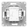 Выключатель 2-кл. СП Эпика механизм бел. EKF UP1-SWW-20