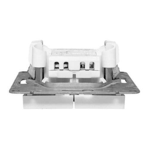 Выключатель 2-кл. СП Эпика механизм бел. EKF UP1-SWW-20