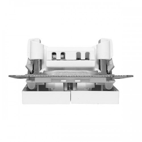 Выключатель 2-кл. СП Эпика механизм бел. EKF UP1-SWW-20