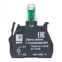 Лампа сменная с основанием XB4 зел. 230В PROxima EKF XB4-EML-G