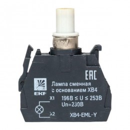 Лампа сменная с основанием XB4 желт. 230В PROxima EKF XB4-EML-Y