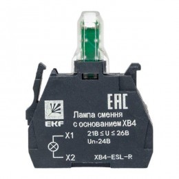 Лампа сменная с основанием XB4 красн. 24В PROxima EKF XB4-ESL-R