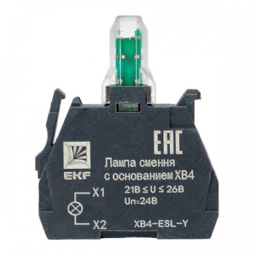 Лампа сменная с основанием XB4 желт. 24В PROxima EKF XB4-ESL-Y