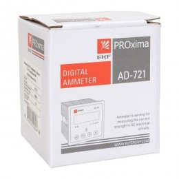 Амперметр цифровой AD-721 1ф на панель 72х72 EKF ad-721