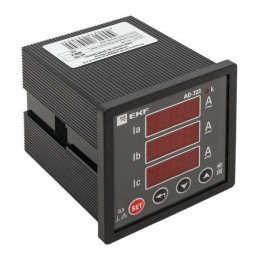Амперметр цифровой AD-723 3ф на панель 72х72 EKF ad-723