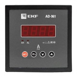 Амперметр цифровой AD-961 1ф на панель 96х96 EKF ad-961