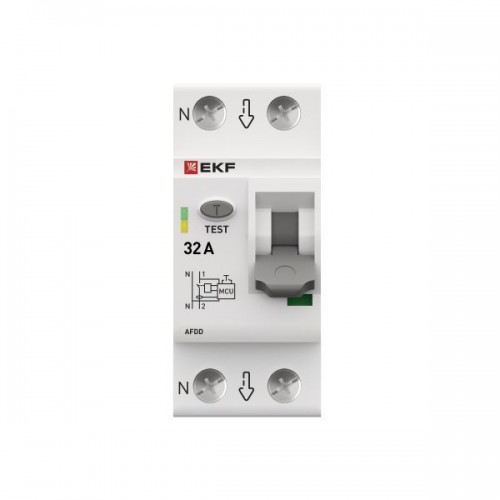 Устройство защиты от дугового пробоя (УЗДП) 1P+N 32А PROxima EKF afdd-2-32-pro