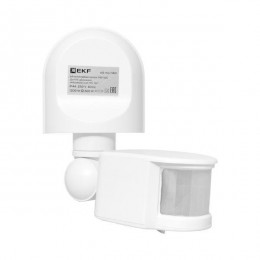 Датчик движения (ИК) MS-16C (ДД) настен. 1200Вт 180град. до 12м (рег.) IP44 EKF dd-ms-16C