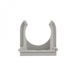 Держатель для труб (клипса) d25мм сер. (уп.10шт) Plast EKF derj-z-25n-r