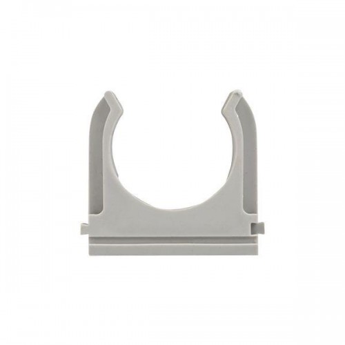 Держатель для труб (клипса) d25мм сер. (уп.10шт) Plast EKF derj-z-25n-r