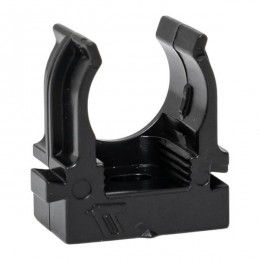 Держатель для труб (клипса) d16мм для монтажн. пистолета черн. (уп.100шт) Plast EKF derjp-z-16-black