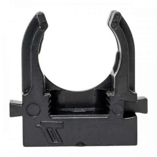 Держатель для труб (клипса) d16мм для монтажн. пистолета черн. (уп.100шт) Plast EKF derjp-z-16-black