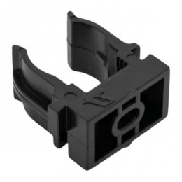 Держатель для труб (клипса) d16мм для монтажн. пистолета черн. (уп.100шт) Plast EKF derjp-z-16-black