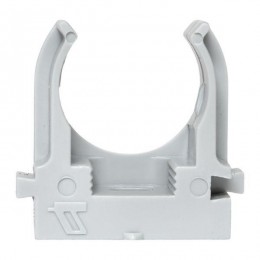 Держатель для труб (клипса) d20мм для монтажн. пистолета сер. (уп.100шт) Plast EKF derjp-z-20