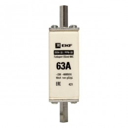 Вставка плавкая ППН-33 100/63А габарит 00C PROxima EKF fus-33/100/63
