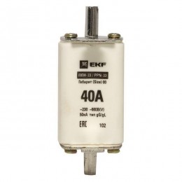 Вставка плавкая ППН-33 40А габарит 00 PROxima EKF fus-33/160/40