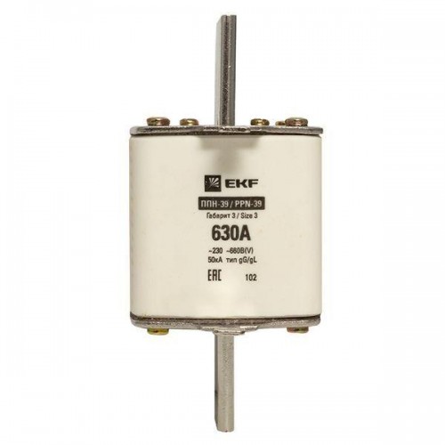 Вставка плавкая ППН-39 630/630А габарит 3 PROxima EKF fus-39/630
