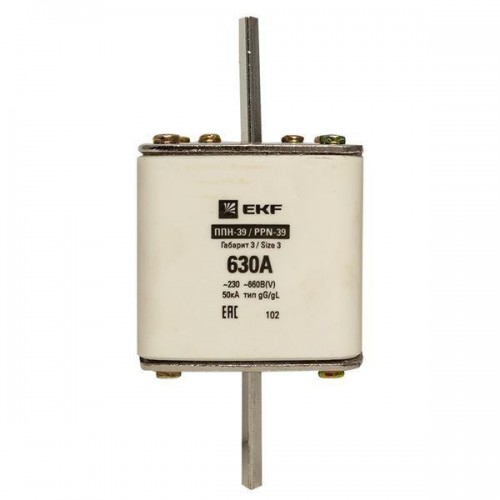 Вставка плавкая ППН-39 630/630А габарит 3 PROxima EKF fus-39/630