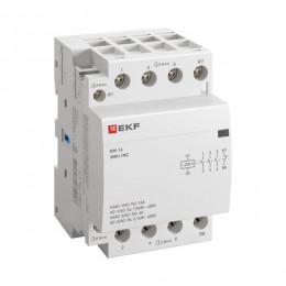 Контактор модульный КМ 16А 3NО+NC (3 мод.) EKF km-3-16-31