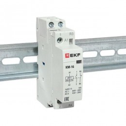 Контактор модульный КМ 16А NО+NC (1 мод.) EKF km-1-16-11