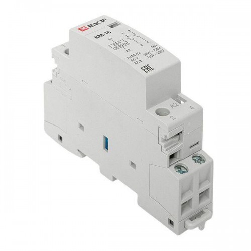 Контактор модульный КМ 16А 2NО (1 мод.) EKF km-1-16-20