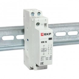 Контактор модульный КМ 16А 2NО (1 мод.) EKF km-1-16-20