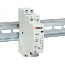 Контактор модульный КМ 20А NО+NC (1 мод.) EKF km-1-20-11