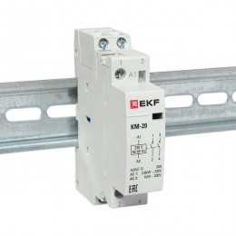 Контактор модульный КМ 20А 2NО (1 мод.) EKF km-1-20-20