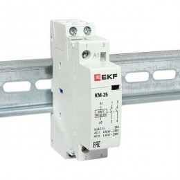Контактор модульный КМ 25А 2NО (1 мод.) EKF km-1-25-20