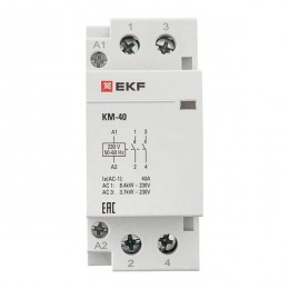 Контактор модульный КМ 40А 2NО (2 мод.) EKF km-2-40-20